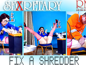 SEXRETARY. Secretary, rig with the addition of shredder.