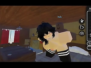 Black dab hand humiliates roblox sheila with his massive BBC